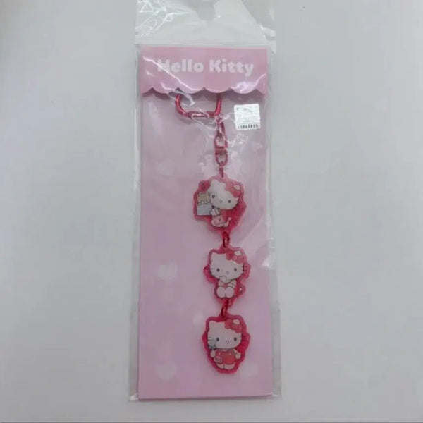 [BUNJANG] Hello Kitty 3-Tier Acrylic Keyring / 헬로키티 3단 아크릴 키링 새상품