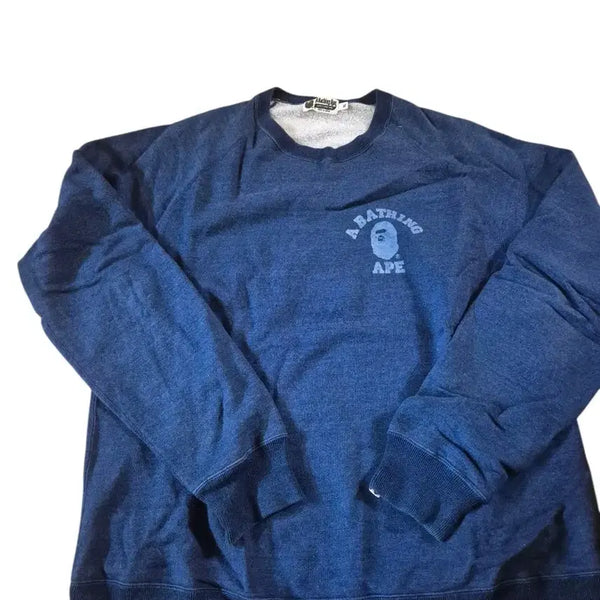 [BUNJANG] A Bathing Ape Blue Sweatshirt / A Bathing Ape 블루 맨투맨