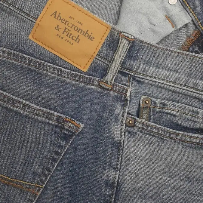 [BUNJANG] Abercrombie & Fitch New York Slim Fit Jeans (Stretch) / 아베크롬비 뉴욕(사방스판) 수입대님 30~31인치(No.319)드라이완료