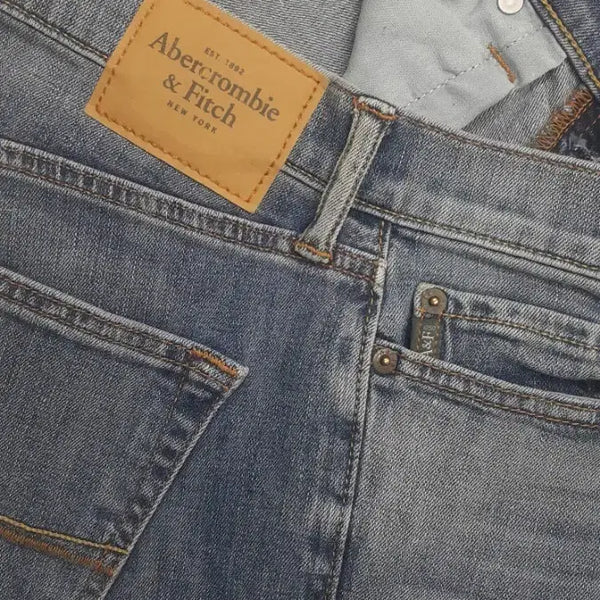 [BUNJANG] Abercrombie & Fitch New York Slim Fit Jeans (Stretch) / 아베크롬비 뉴욕(사방스판) 수입대님 30~31인치(No.319)드라이완료