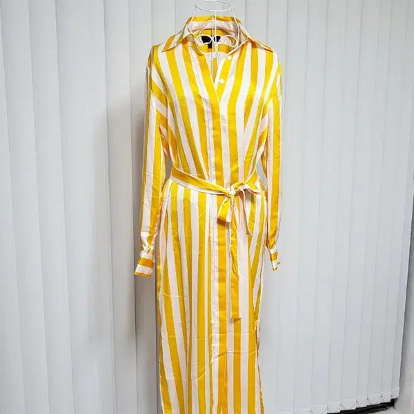 [BUNJANG] Stripe Long Shirt & Short Set / Long shirt & short 롱셔츠 & 쇼츠 세트 (스트라이프)