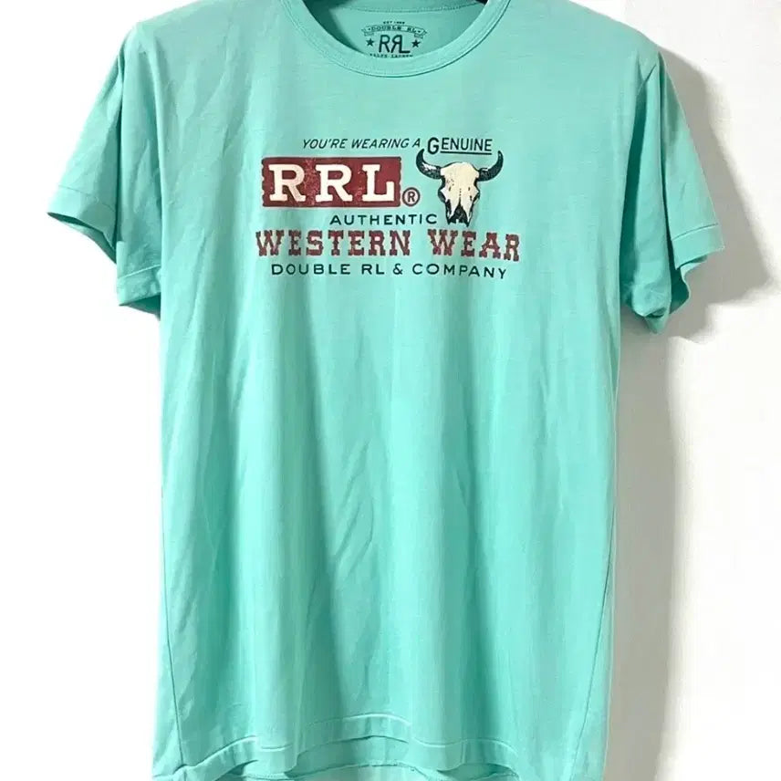 [BUNJANG] RRL Western Short Sleeve T-Shirt M / RRL 더블알엘 웨스턴 반팔 M (100~105)