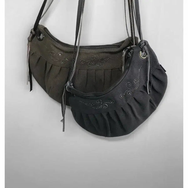 [BUNJANG] The Air Town Hotfix Crossbody Bag Brown / 디에어타운 핫픽스 크로스백 브라운