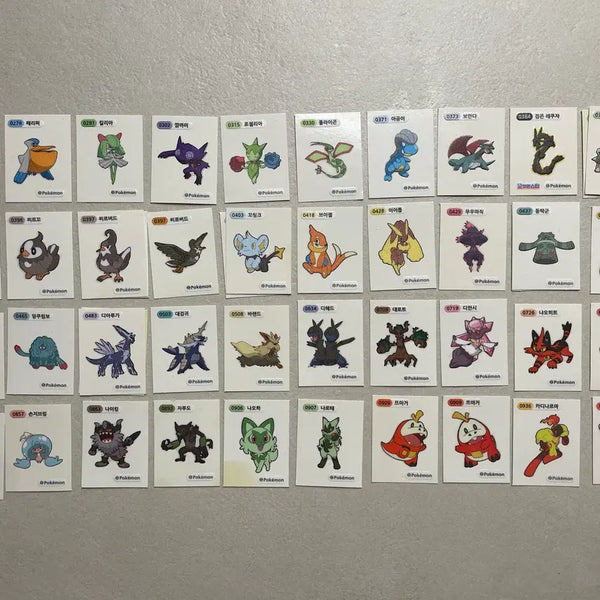 [BUNJANG] Pokemon Sticker 45-Piece Bundle Set / 포켓몬 띠부씰 45장 일괄 판매
