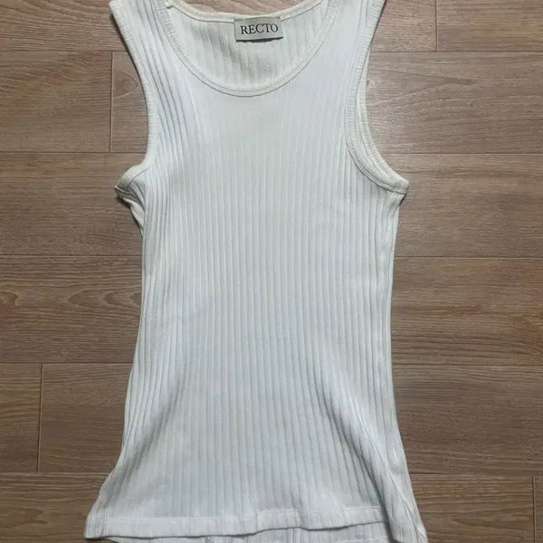 [BUNJANG] RECTO Jacquard Patch Sleeveless Top - Size L / 렉토 자카드 패치 나시 사이즈L