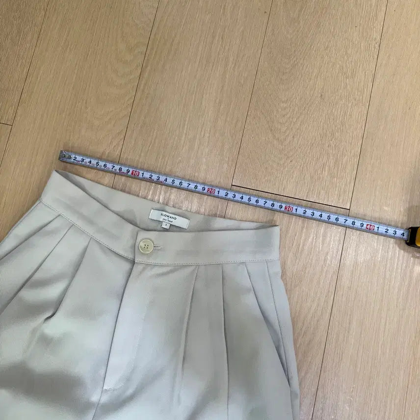 [BUNJANG] SLOWAND Ivory Slack Pants Size 1 / SLOWAND 슬랙스 바지 아이보리