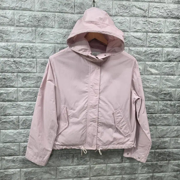 [BUNJANG] Kolon Pink Hooded Windbreaker Jacket Size 90 / 코오롱   핑크색 후드 바람막이 자켓 사이즈 90