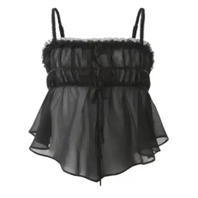 [BUNJANG] Pain Or Pleasure Ariel Top Black M / 페인오어플레져 아리엘 탑 블랙 M