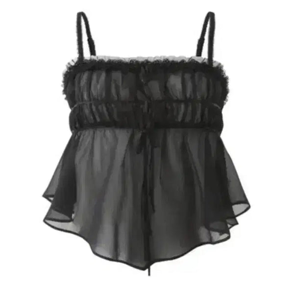 [BUNJANG] Pain Or Pleasure Ariel Top Black M / 페인오어플레져 아리엘 탑 블랙 M