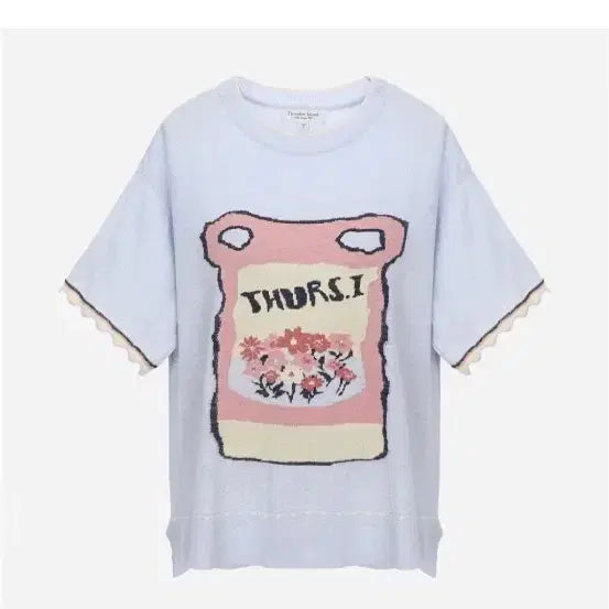 [BUNJANG] Thursday Island Flower Garden Intarsia Knit Sweater / 써스데이아일랜드 프라워가든인타샤니트