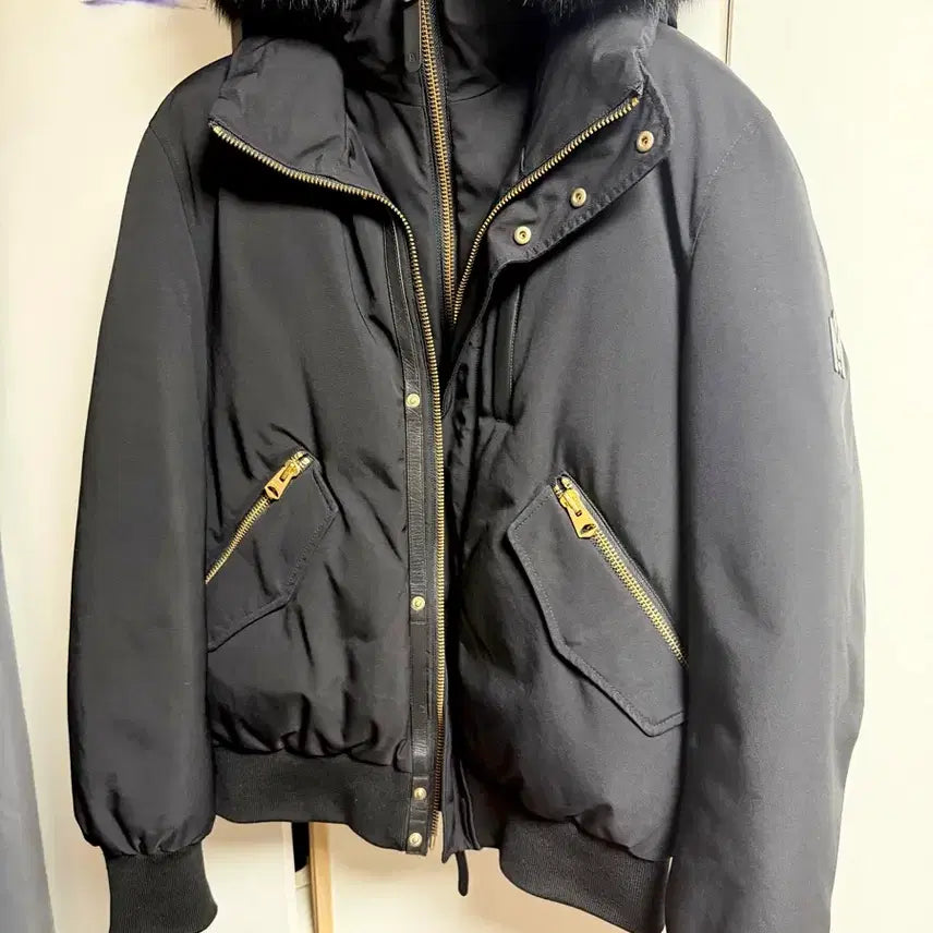 [BUNJANG] MACKAGE Dixon Fur Trimmed Gold Button Parka / 맥케이지 딕슨 블랙퍼 금장 42size