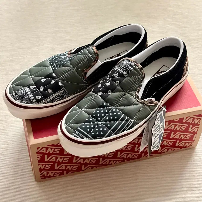 [BUNJANG] Vans Quilting Patchwork Slip-On Anaheim / 반스 퀼팅 패치워크 슬립온 에너하임 260