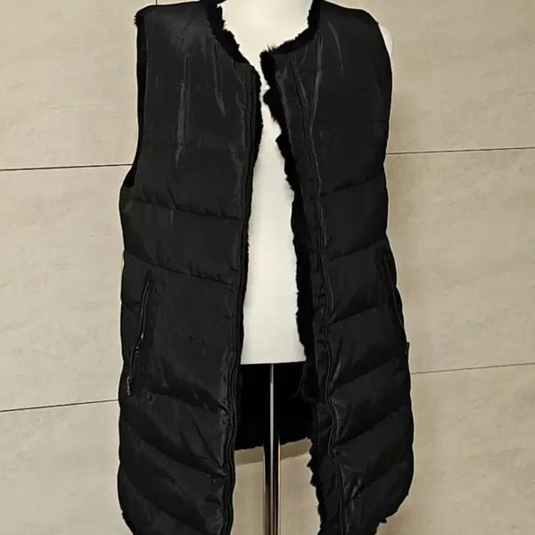 [BUNJANG] Reversible Padded Fur Vest / (옷장정리) 양면 패딩 퍼 조끼