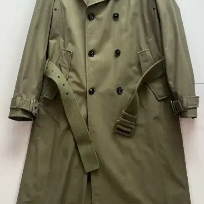 [BUNJANG] Valentino Uomo FW15 Khaki Double-Breasted Trench Coat IT46 / 발렌티노 Uomo FW15 트렌치코트 카키 / IT46 (정품)