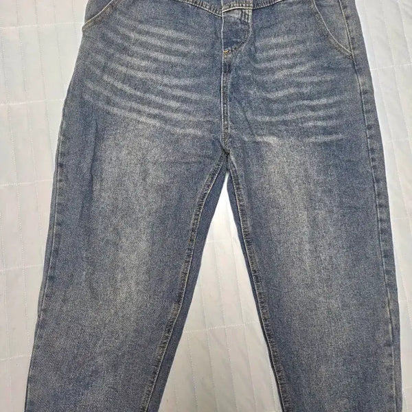 [BUNJANG] Summer Banding Denim Baggy Pants / 여름 밴딩 데님 배기 팬츠