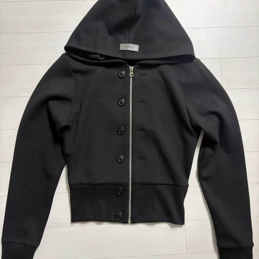 [BUNJANG] Clatata Hooded Zip-up Black / 원가8.9) 클라따 후드집업 블랙