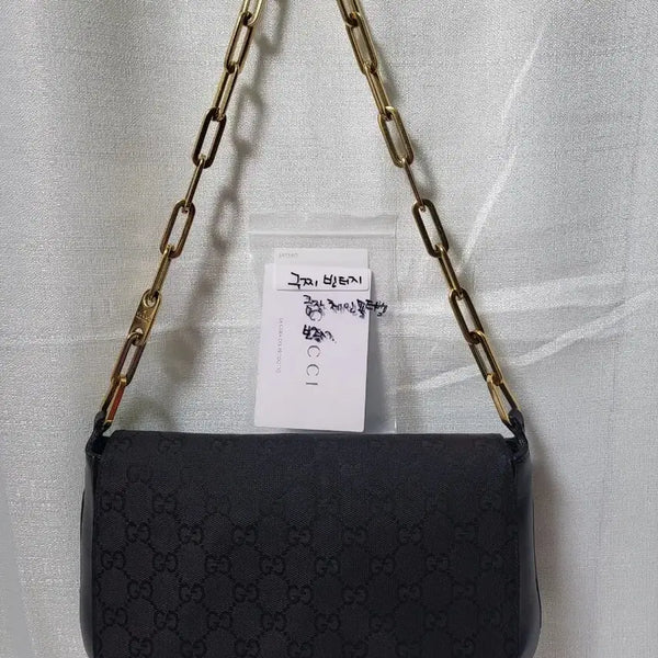 [BUNJANG] Gucci Vintage Gold Chain Shoulder Bag / 구찌 빈티지 금장체인 숄더백