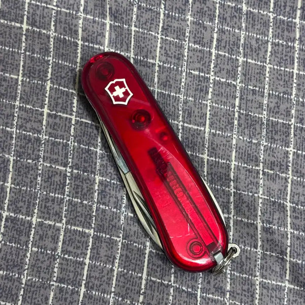 [BUNJANG] Victorinox Evolution 10 Transparent Red Medium Multi-tool Swiss Army Knife / 빅토리녹스 에볼루션10 투명레드 미디움멀티툴 맥가이버칼