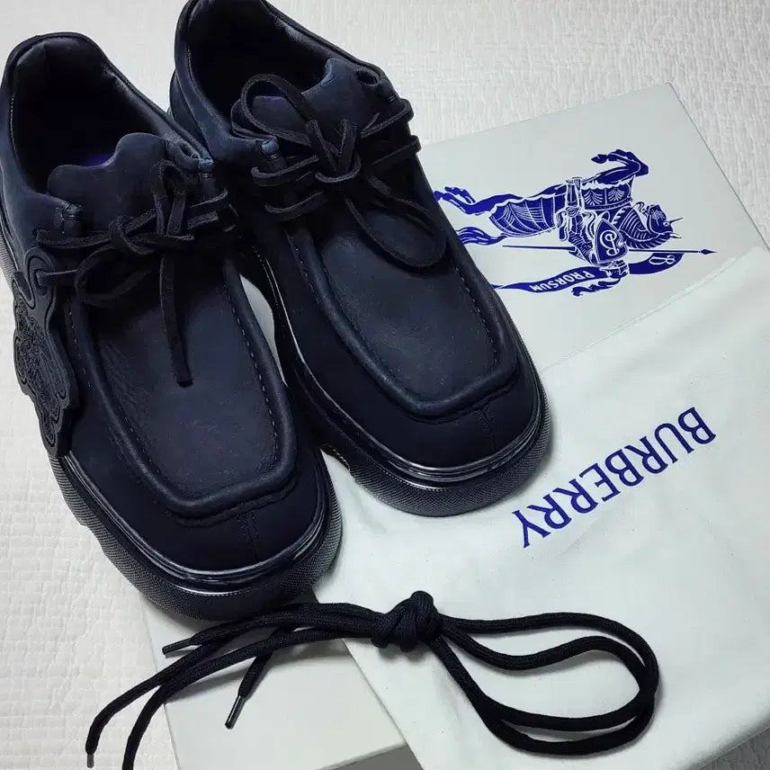 [BUNJANG] Burberry Creeper Lace-Up Shoes Black / [40 260] 버버리 크리퍼 레이스업 슈즈 블랙