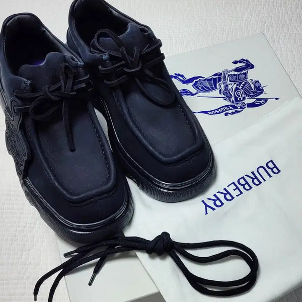 [BUNJANG] Burberry Creeper Lace-Up Shoes Black / [40 260] 버버리 크리퍼 레이스업 슈즈 블랙