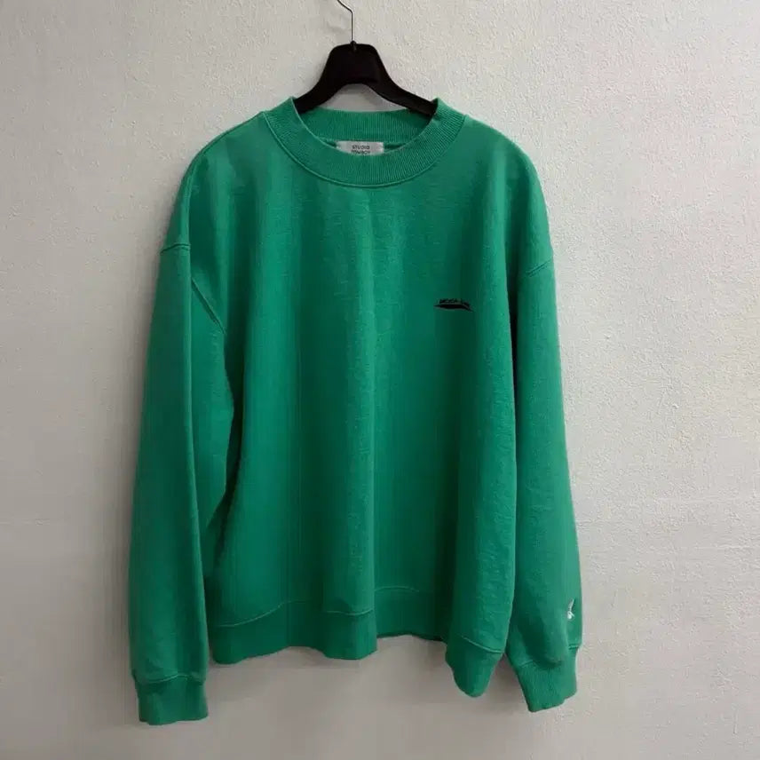 [BUNJANG] Studio Tombo Essential Mint Minimal Sweatshirt OS / 스튜디오 톰보이 에센셜 민트 미니멀 맨투맨 OS