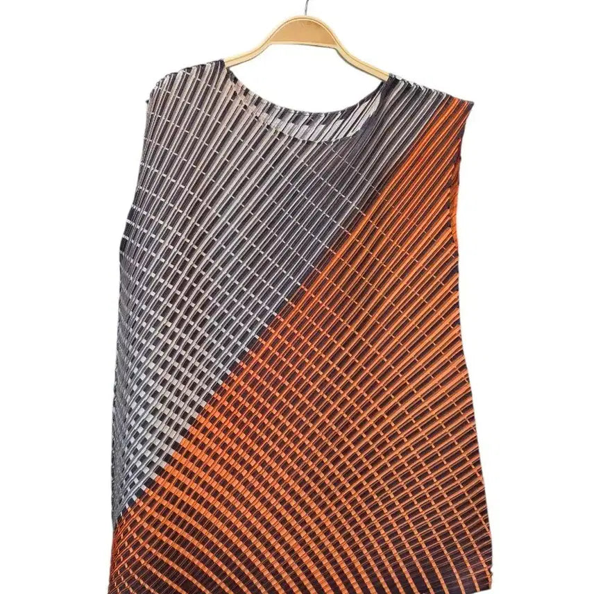 [BUNJANG] Pleats Please Issey Miyake Pleated Sleeveless Top / PLEATS PLEASE  주름 패턴 민소매 탑