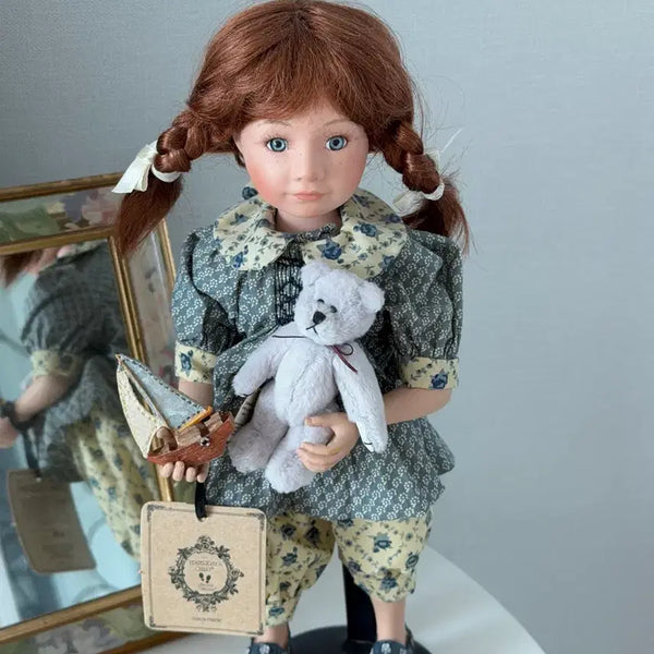 [BUNJANG] Vintage Porcelain Doll / 빈티지 풀박 삐삐 포쉐린 도자기인형 도기 인테리어소품