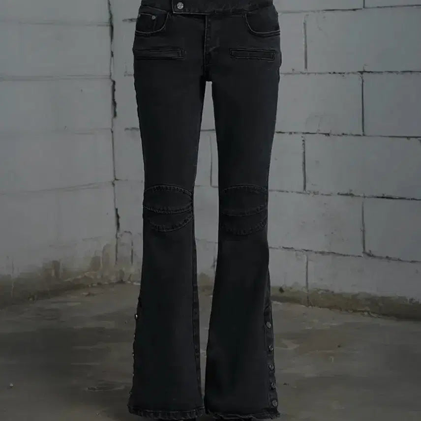 [BUNJANG] Et O Some Denim Pants Dark Grey S / 에트오소메 데님 팬츠