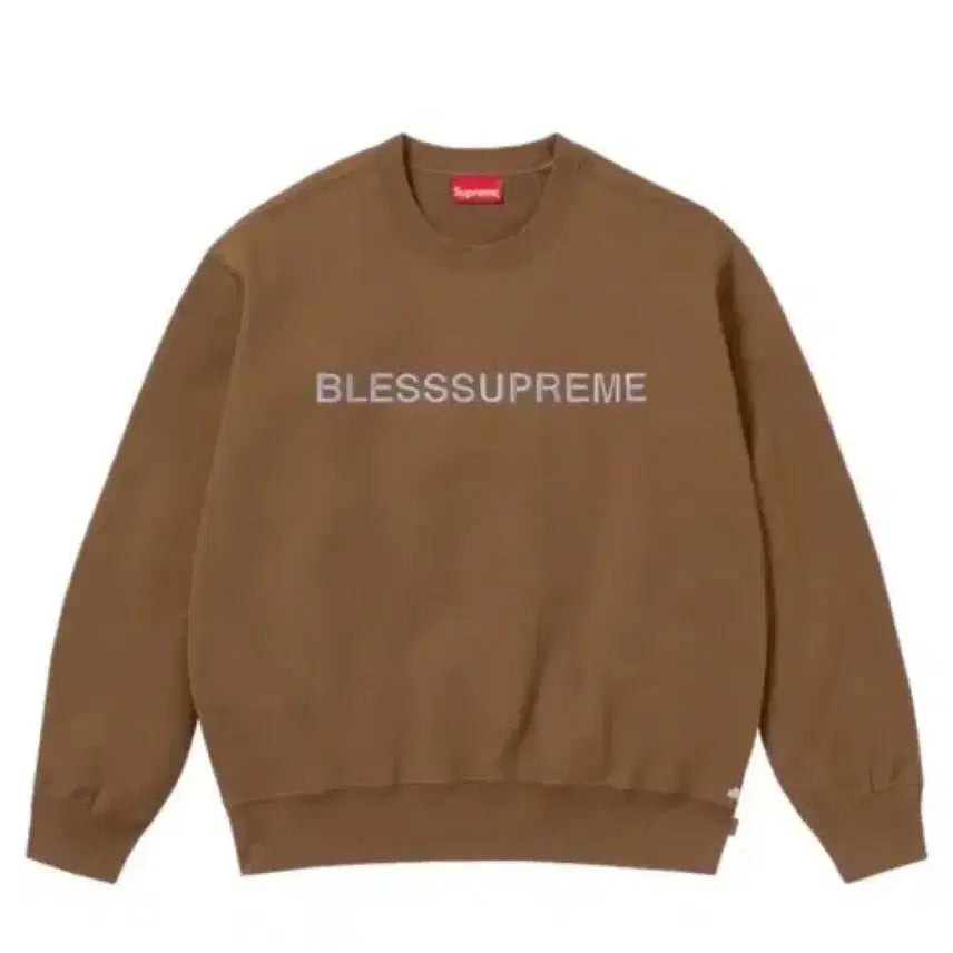 [BUNJANG] Supreme Bless Crewneck Olive Brown / 슈프림 블레스 크루넥 올리브 브라운
