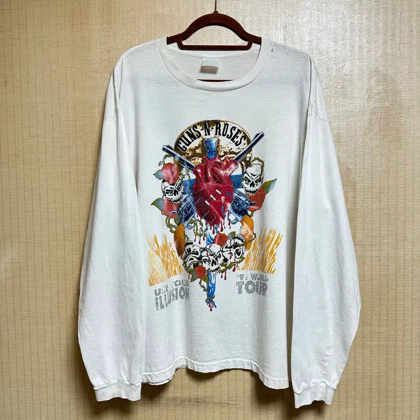 [BUNJANG] 1990s Vintage Guns N' Roses Bootleg Long Sleeve T-Shirt / 90s 빈티지 건즈앤로지스 부틀렉 롱슬리브