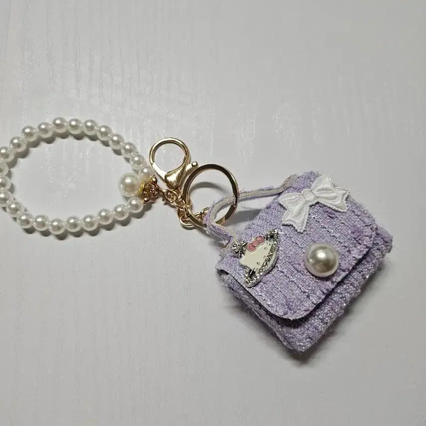 [BUNJANG] Sanrio Hello Kitty Lavender Bag Charm / (새상품) 산리오 키티 연보라 가방 키링