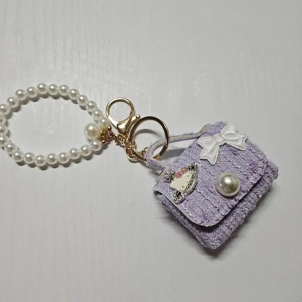 [BUNJANG] Sanrio Hello Kitty Lavender Bag Charm / (새상품) 산리오 키티 연보라 가방 키링