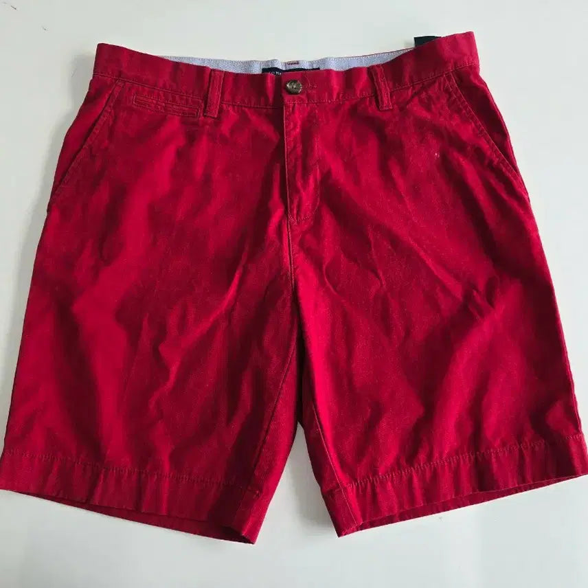 [BUNJANG] Tommy Hilfiger Red Chino Shorts Size 34 / 타미힐피거 치노 쇼츠 팬츠 레드 34