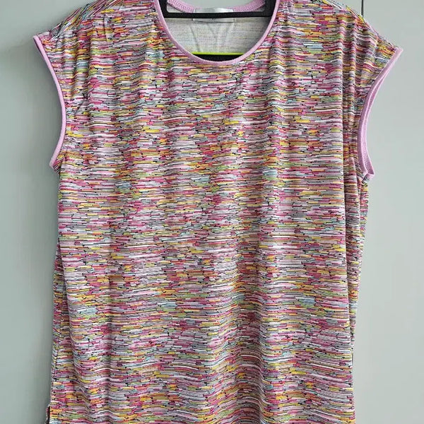 [BUNJANG] MORNING Sleeveless T-shirt with Pattern / 무늬가 있는 편한 민소매 티셔츠