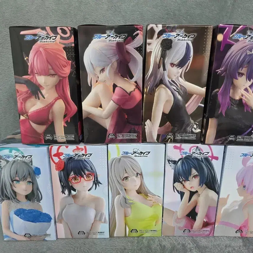 [BUNJANG] Blue Archive Yumemirize 9 Figure Bundle Set (Sealed) / [미개봉] 블루아카이브 유메미라이즈 피규어 9종 일괄