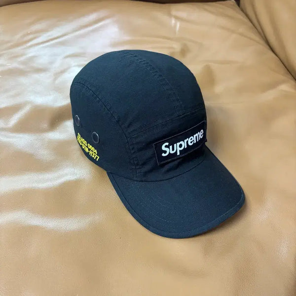 [BUNJANG] Supreme 21SS Military Washed Black Camp Cap / 슈프림 캠프캡 모자 박스로고 21ss 밀리터리 워시드 블랙
