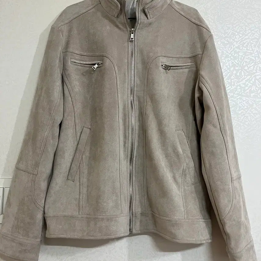 [BUNJANG] Men's Beige Moustang Jacket XL / 상태좋음! 남성 베이지 무스탕 택포 5.5만원