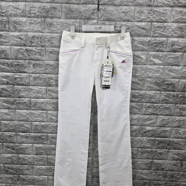 [BUNJANG] Adidas Women's White Golf Spin Pants (Waist 28-29 inches) / 새상품 아디다스 화이트 여자 골프  스핀바지  허리 28-29인치