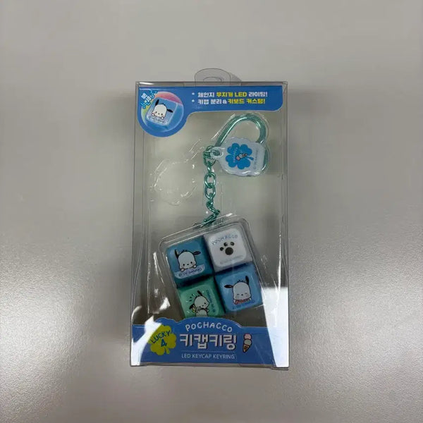 [BUNJANG] Sanrio Pochacco Keycap Keychain LED / 산리오 포차코 키캡 키링 LED 새상품