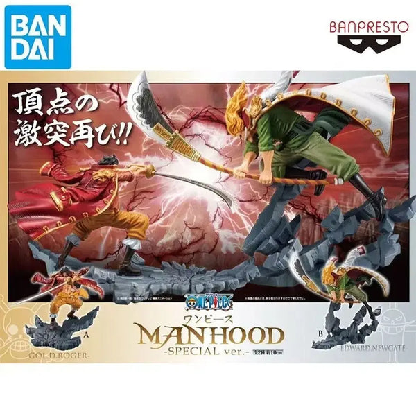 [BUNJANG] Bandai Banpresto One Piece MANHOOD Roger & Whitebeard Figure Set / 반다이 반프레스토 원피스 MANHOOD 로저&흰수염