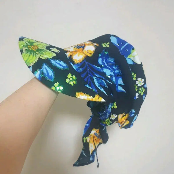 [BUNJANG] Sequin Bandana Cap Summer Hat / 두건모자  볼캡모자  여름모자
