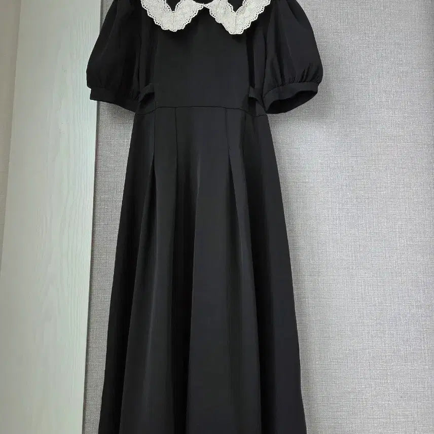[BUNJANG] JJ JIGOTT Lace Collar Volume Sleeve Long Dress / JJ JIGOTT 레이스카라 볼륨소매 풍성롱원피스