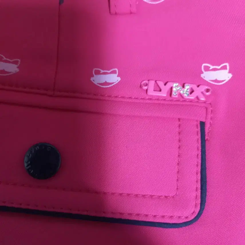 [BUNJANG] Lynx Golf Skirt Pink Cat Pattern / Lynx 골프 스커트 70 핑크 고양이 패턴