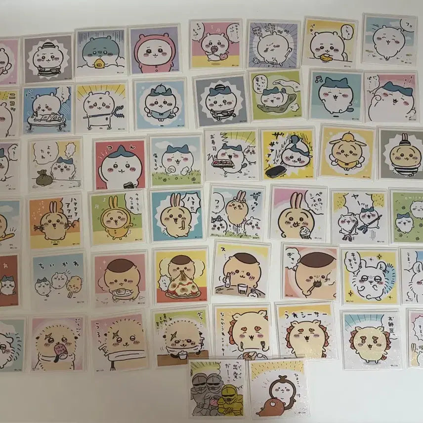 [BUNJANG] Chiikawa Attomete Seal Sticker Set - First Edition / 치이카와 아츠메테 씰 스티커 1탄 50장 올클 아쯔메테