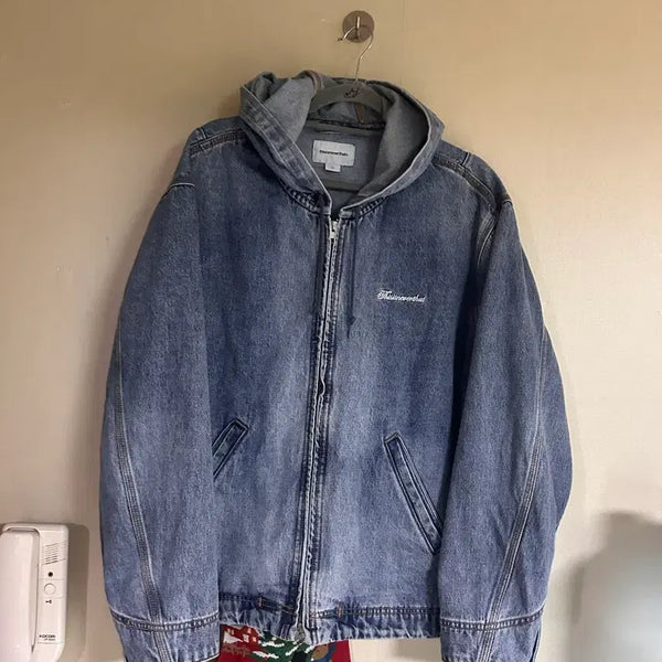 [BUNJANG] thisisneverthat Denim Hooded Zip-Up Jacket / 디스이즈네버댓 데님 후드 집업