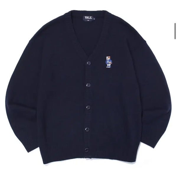 [BUNJANG] Yale Wool Knit Cardigan Navy M / 예일 울 니트 가디건 네이비 M 배송비포함
