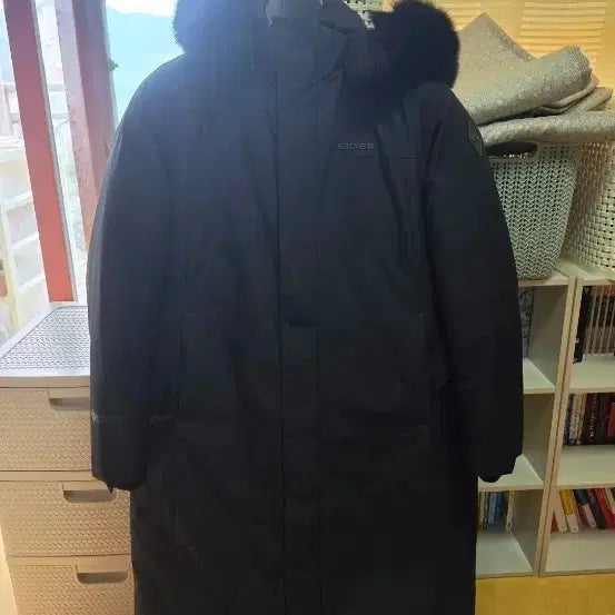 [BUNJANG] Eider Jang Wonyoung Re-Cashmere Fox Fur Long Padding Black / 겨울전에 싸게 구매하세요! 아이더 장원영 리캐시미어 폭스퍼 롱패딩 블랙