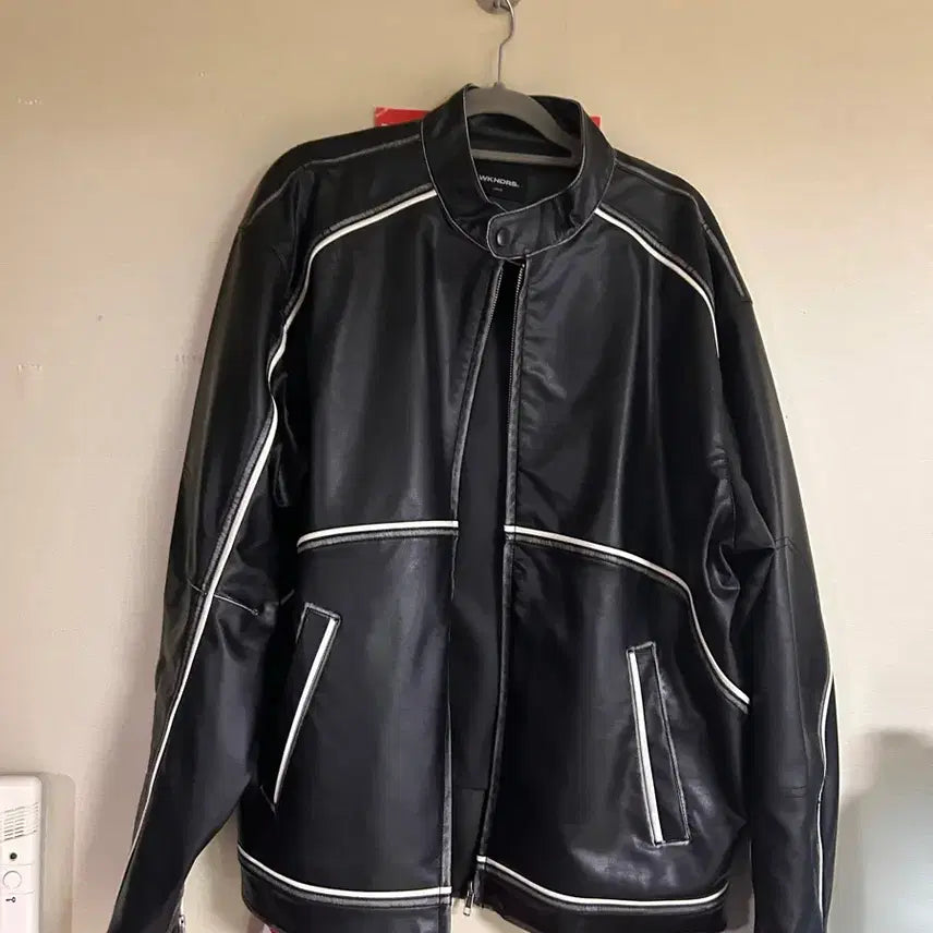 [BUNJANG] WKNDRS Rider Leather Jacket L / WKNDRS 위캔더스 라이더 레더 자켓 L