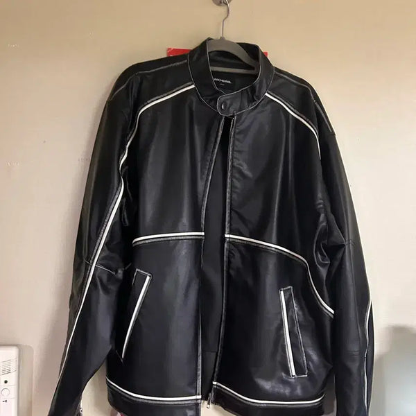[BUNJANG] WKNDRS Rider Leather Jacket L / WKNDRS 위캔더스 라이더 레더 자켓 L