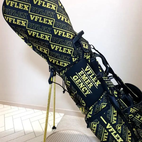 [BUNJANG] Vflex Stand Golf Bag Caddy Bag Black/Yellow / 브이플렉스 골프백 스탠드 캐디백 블랙/옐로우